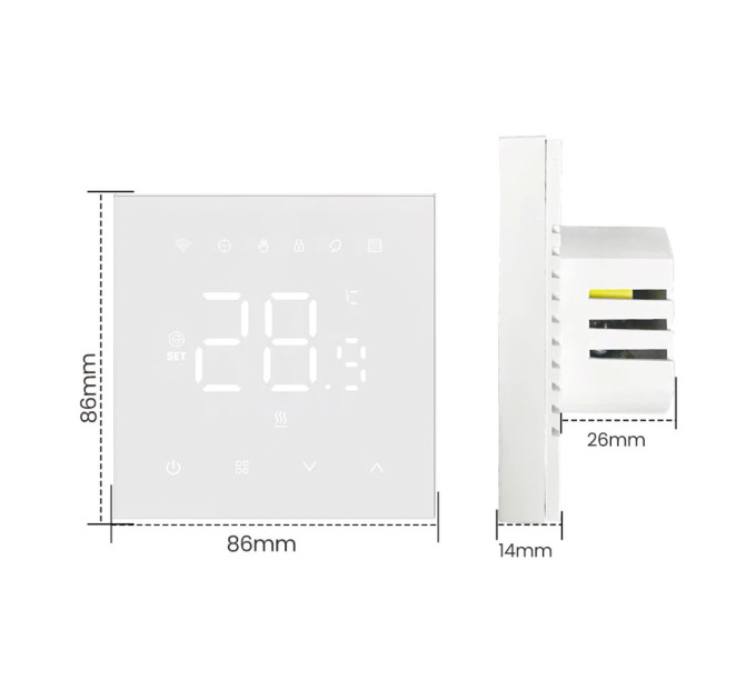 Терморегулятор для котла опалення NAVIN WT410 W-3А з Wi-Fi