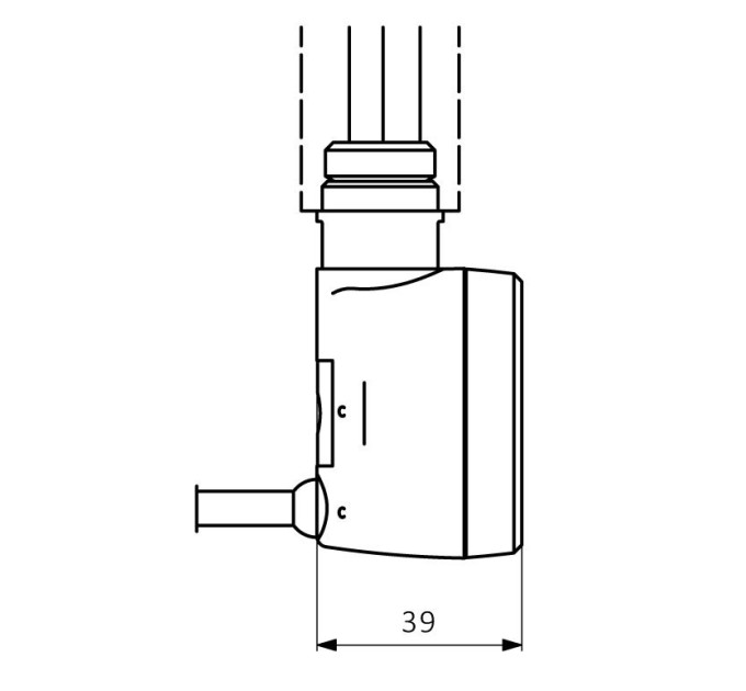 ТЕН для рушникосушарки TERMA MOA 300W, золото