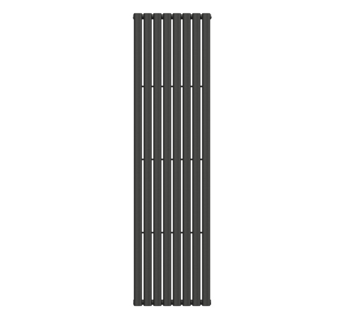 Вертикальний радіатор Ellipse 480х1800-8, anticor, чорний муар