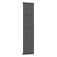 Вертикальний радіатор Ellipse 480х1800-8, anticor, чорний муар