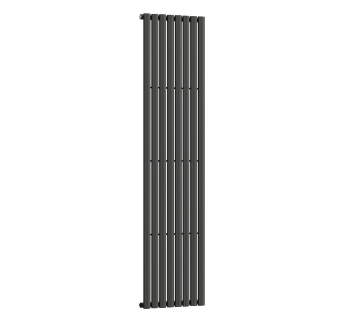 Вертикальний радіатор Ellipse 480х1800-8, anticor, чорний муар