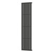 Вертикальний радіатор Ellipse 480х1800-8, anticor, чорний муар