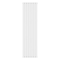 Вертикальний радіатор Ellipse Double 480х1800-8, anticor, білий