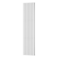 Вертикальний радіатор Ellipse Double 480х1800-8, anticor, білий