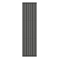 Вертикальний радіатор Ellipse Double 480х1800-8, anticor, чорний муар