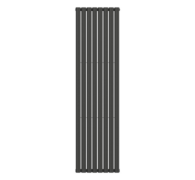 Вертикальний радіатор Ellipse Double 480х1800-8, anticor, чорний муар