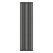 Вертикальний радіатор Ellipse Double 480х1800-8, anticor, чорний муар