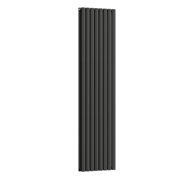 Вертикальний радіатор Ellipse Double 480х1800-8, anticor, чорний муар