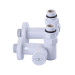 Кран кутовий під ТЕН Solomon 1/2"х1/2" білий, 2шт