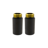 Подовжувач  ВЗ (M22" x 1/2")  40 mm, чорний структурний (2 шт)