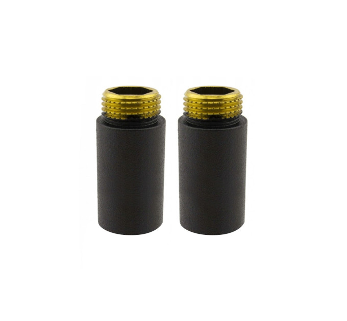 Подовжувач  ВЗ (M22" x 1/2")  40 mm, чорний структурний (2 шт)