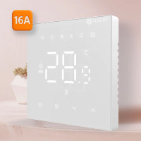 Терморегулятор для теплої підлоги WT410 W-16A з Wi-Fi, білий з зовнішнім датчиком температури