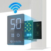 Електрична рушникосушка NAVIN Авангард X 480х1200 Sensor з WI-FI правобічна, біла