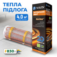Тепла підлога NAVIN HaloClear 190/830, електричний нагрівальний мат, 4.0 м²