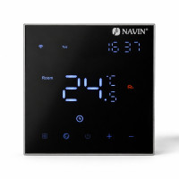 Терморегулятор для електричної теплої підлоги NAVIN EH602 B-16A з Wi-Fi, чорний Терморегулятор для електричної теплої підлоги NAVIN EH602 B-16A з Wi-Fi, чорний