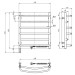 Рушникосушарка Омега 530х600 Sensor права з таймером 10-015033-5360