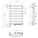 Рушникосушарка Омега 530х800 Sensor права з таймером 10-015033-5380