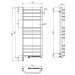 Рушникосушарка Блюз 480х1200 Sensor права з таймером 12-006033-4812