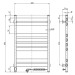 Рушникосушарка Ellipse 500х800 Sensor права з таймером, білий оксамит 12-845053-5080