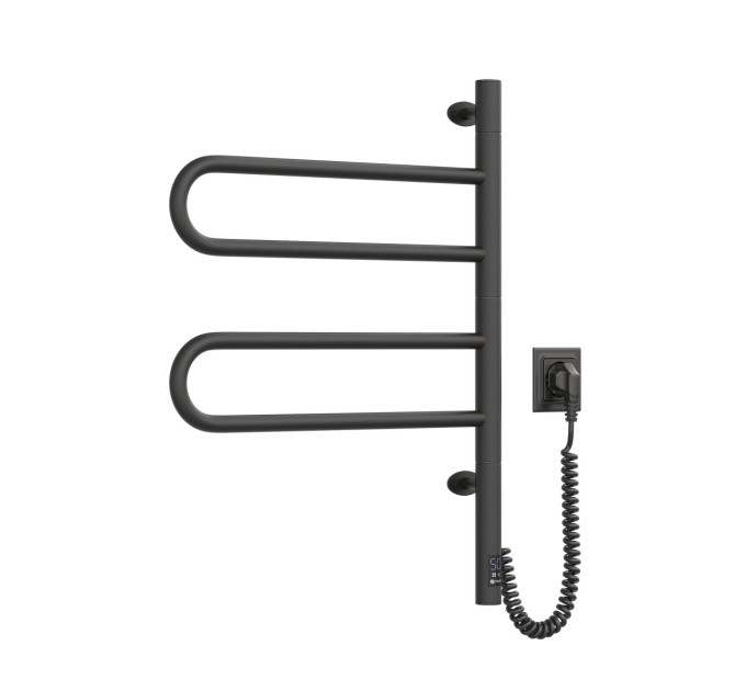 Рушникосушка Fouette 480х600 Sensor з таймером, чорний муар