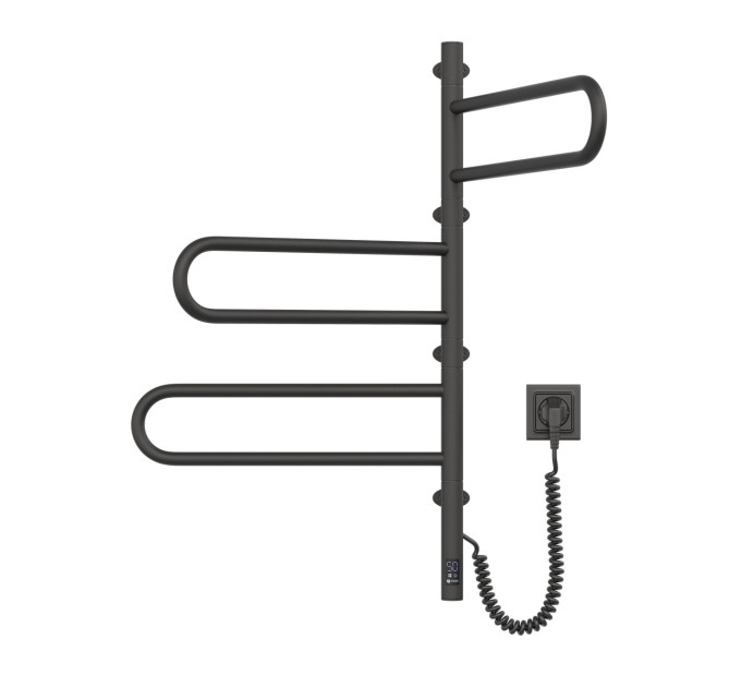 Рушникосушка Fouette 480х800 Sensor з таймером, чорний муар