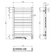 Рушникосушарка Navin Largo 500х800 Sensor лівобічна з таймером 10-044153-5080