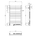 Рушникосушарка Navin Largo 500х800 Sensor правобічна з таймером 10-044053-5080